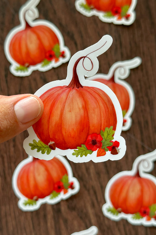 Sticker Douce citrouille