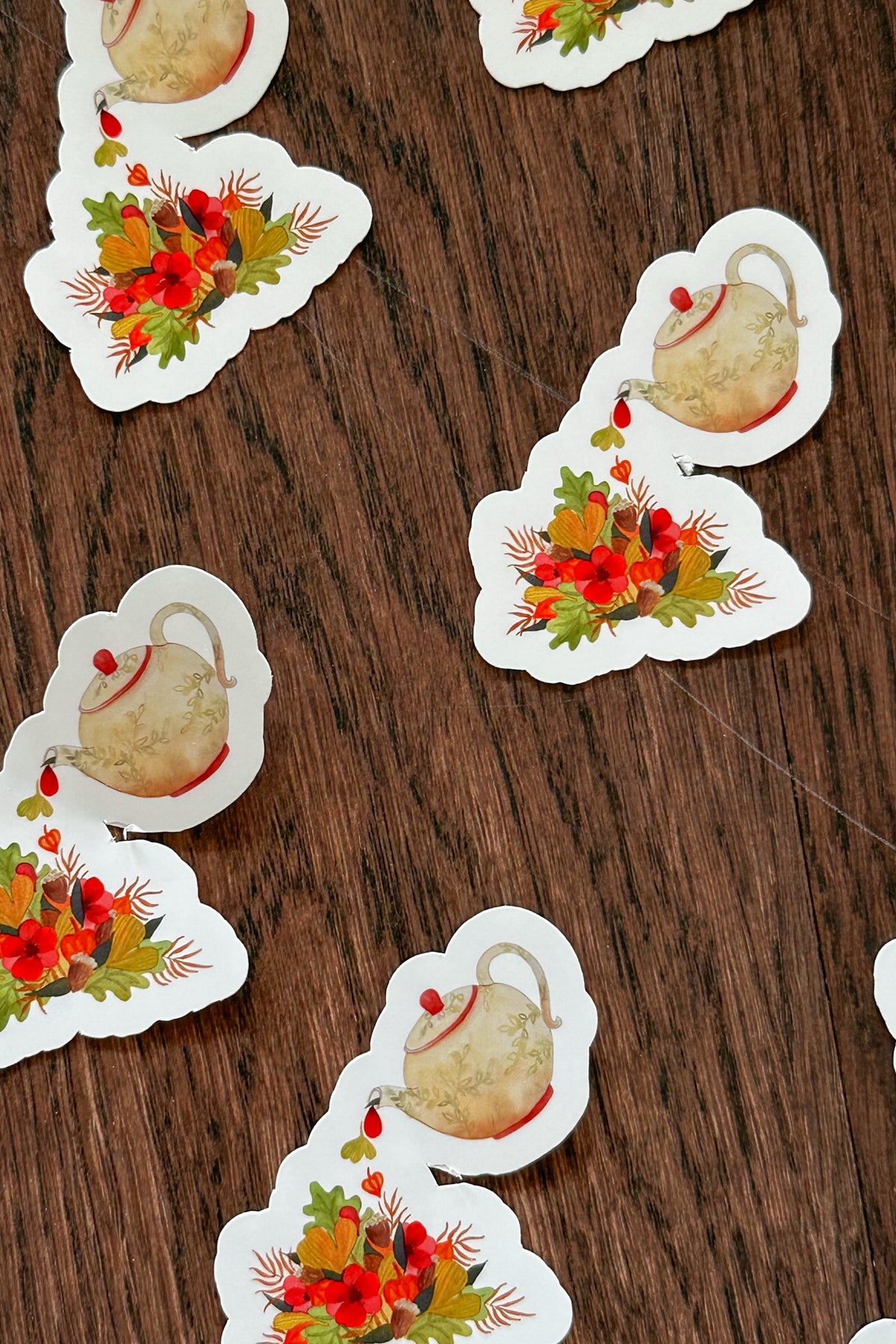 Sticker Théière d'automne