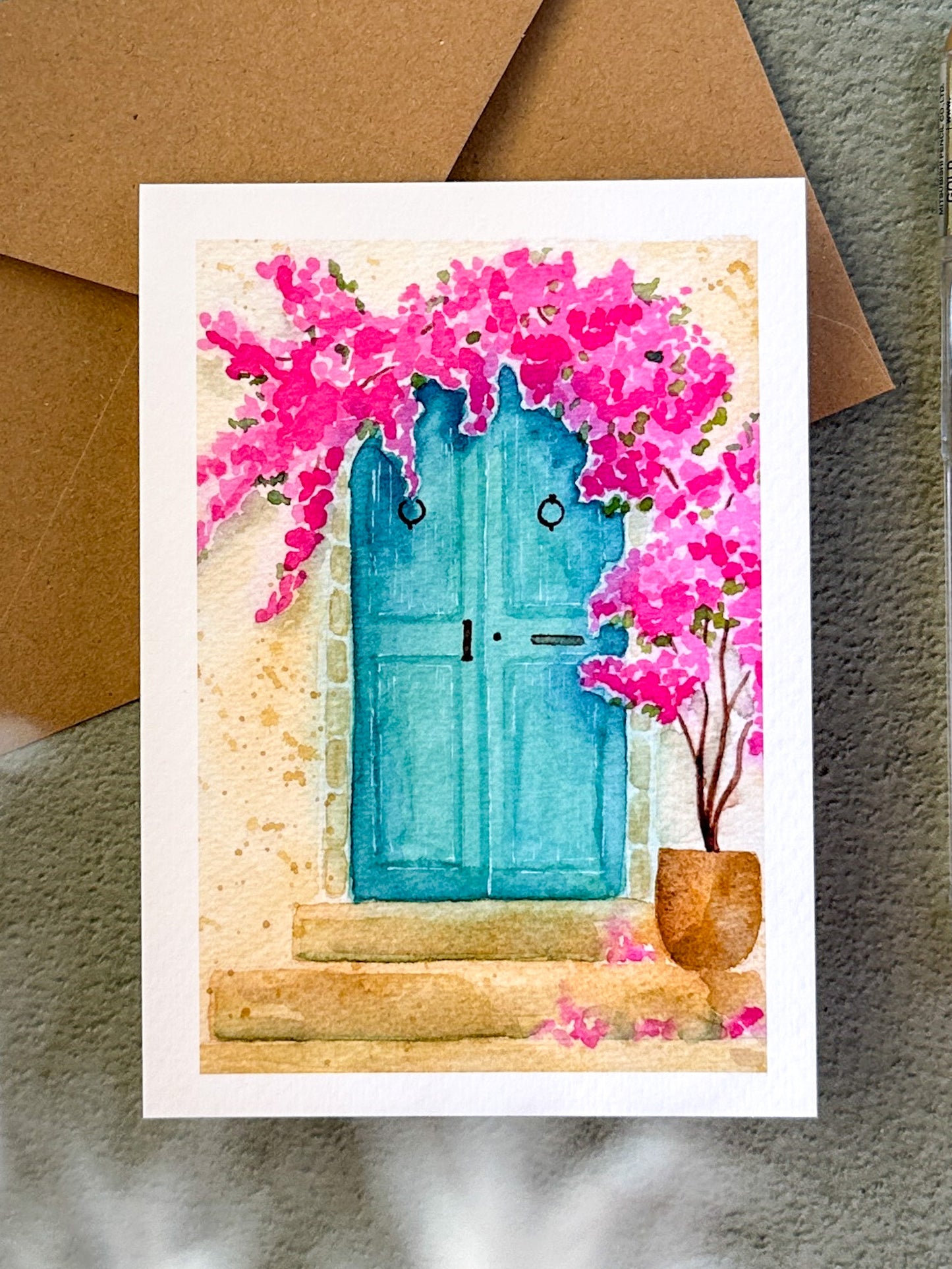 La porte bleue