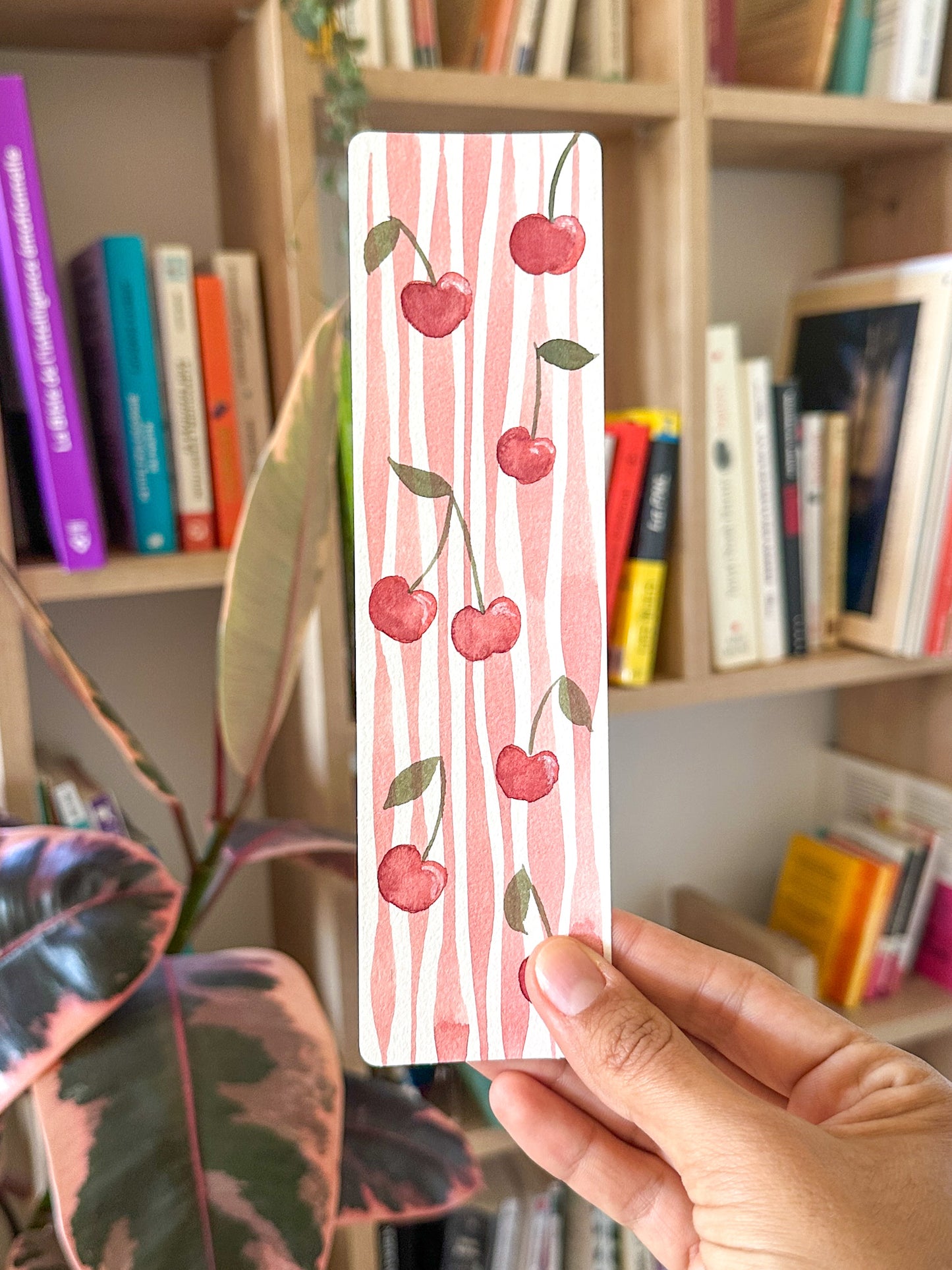 Marque-pages original : Cerises