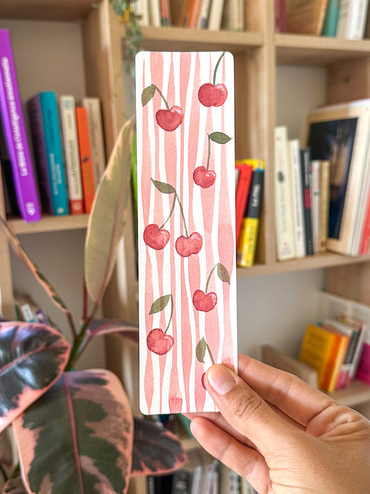 Marque-pages original : Cerises