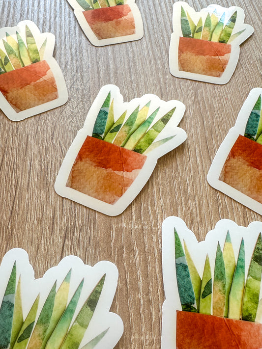 Sticker plante en pot