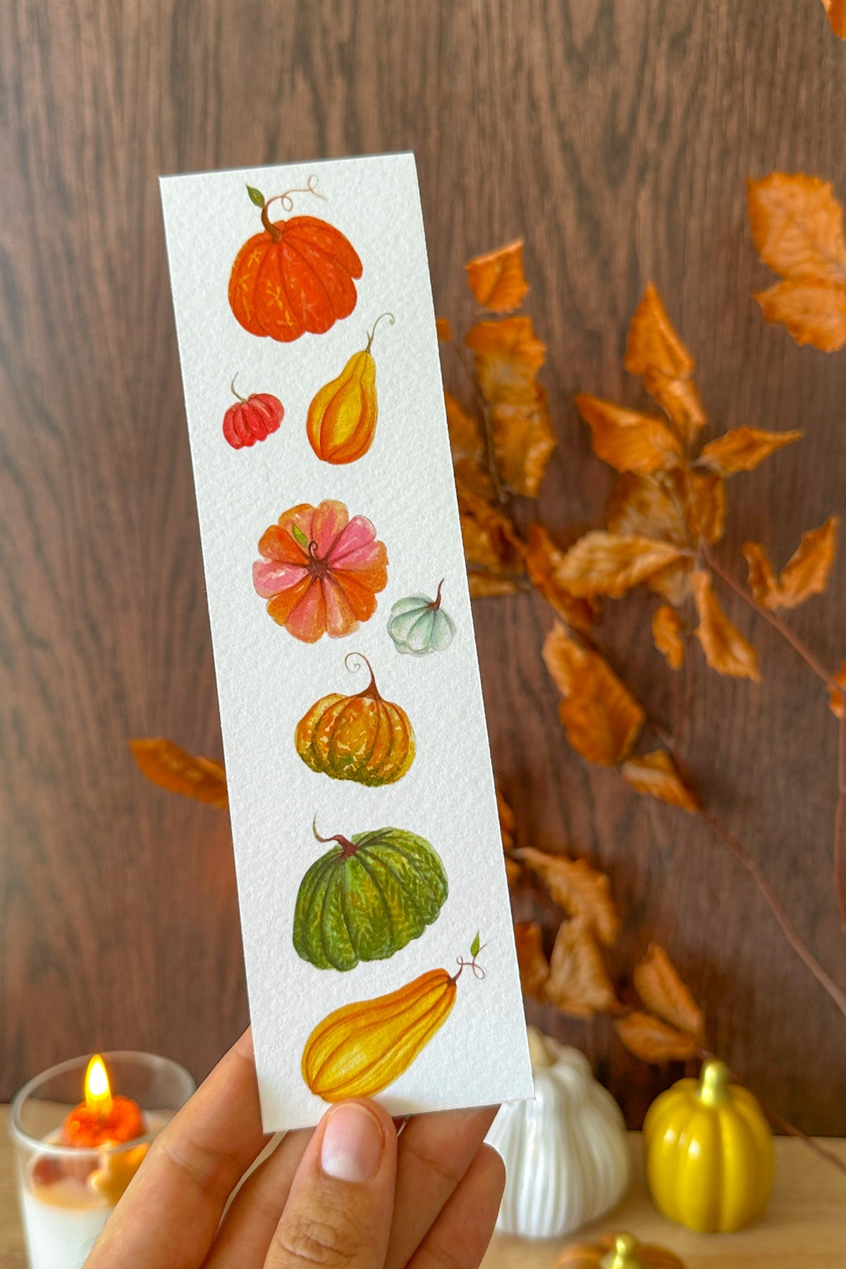 Marque-page Citrouilles en folie