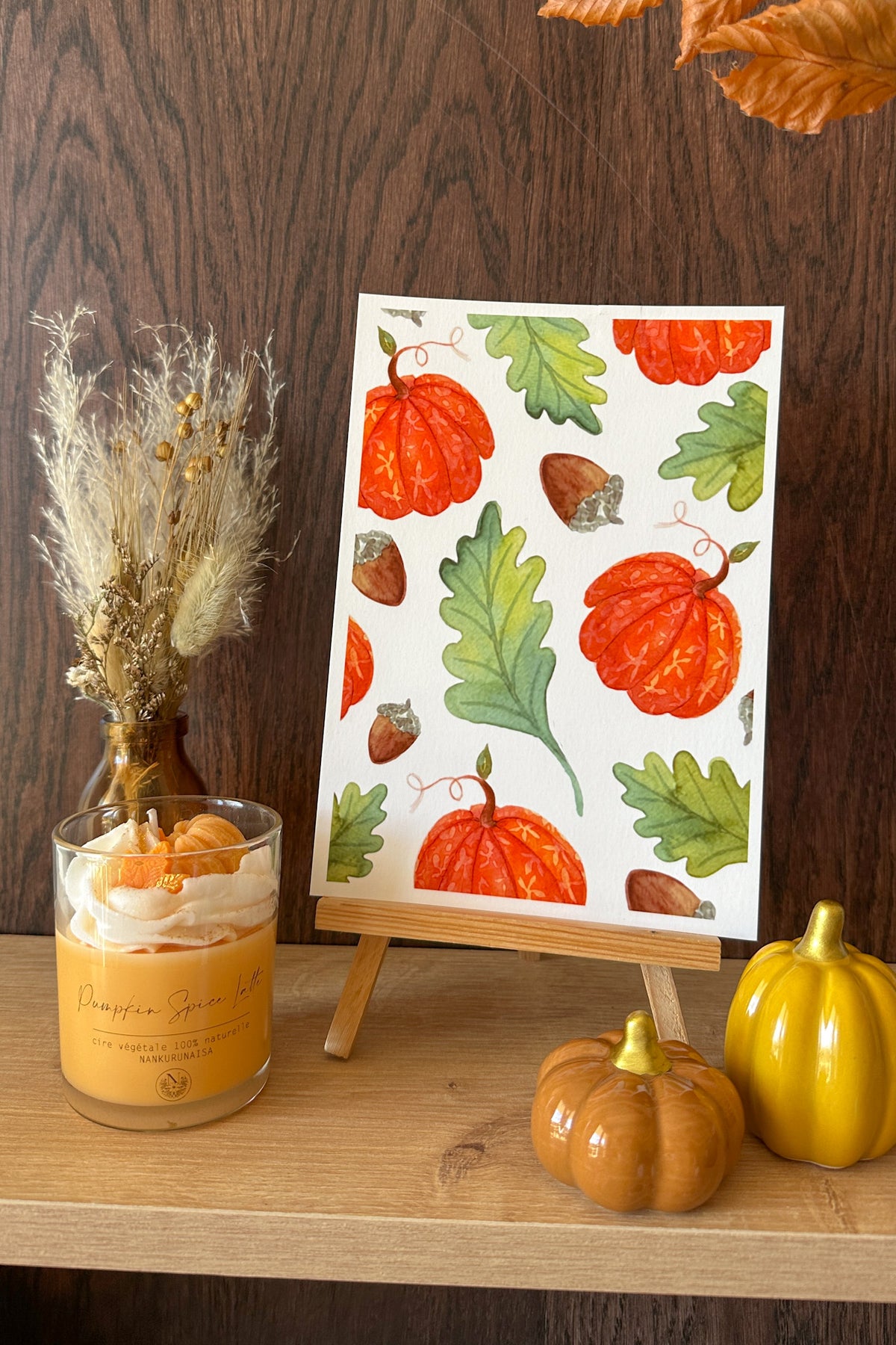 Lot de Cartes "Citrouilles d'Automne"
