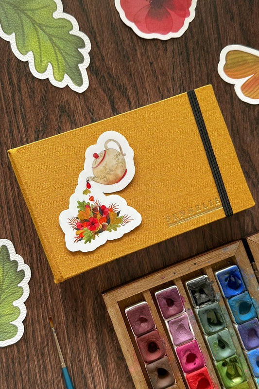 Sticker Théière d'automne