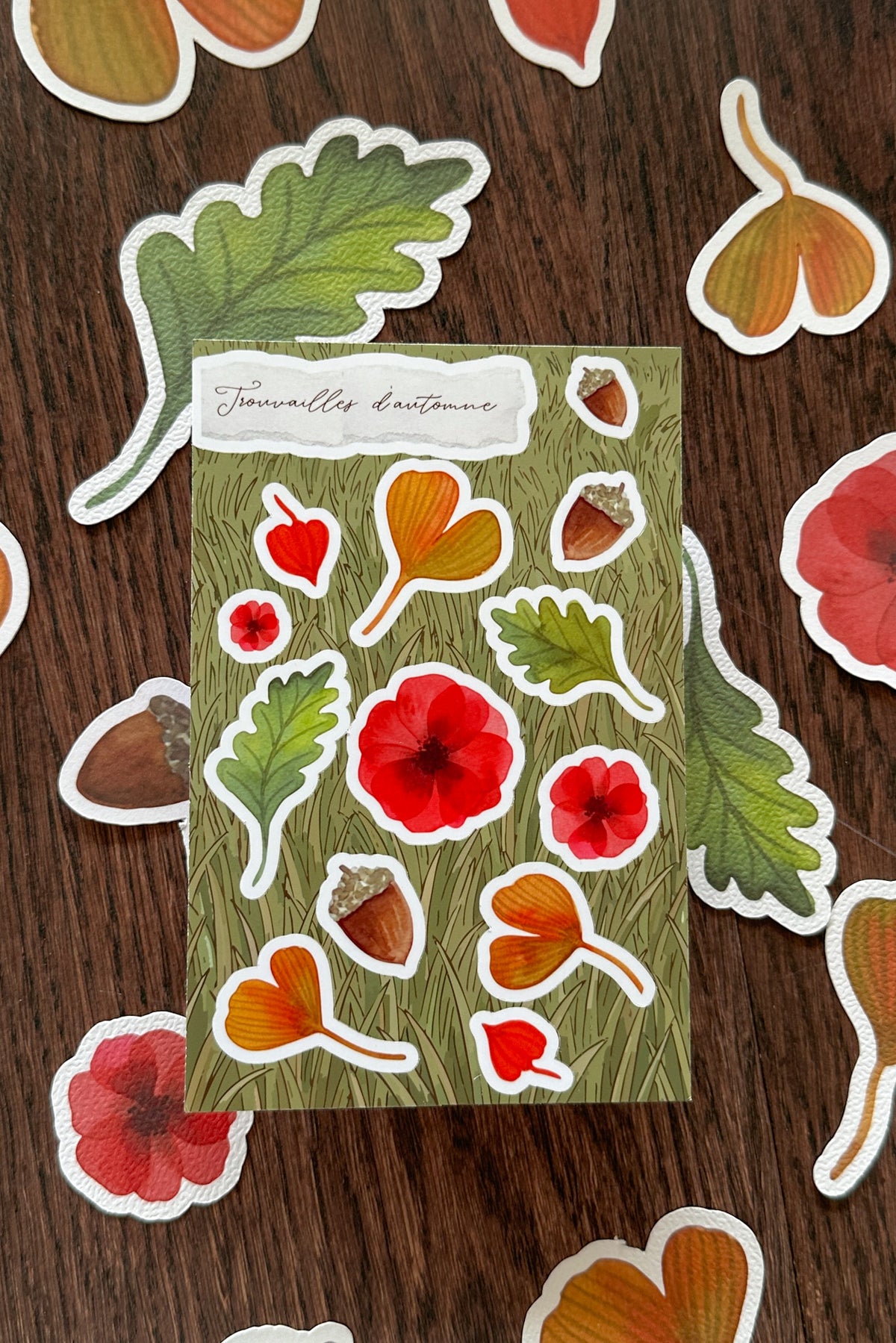 Planche de Stickers Trouvailles d'Automne