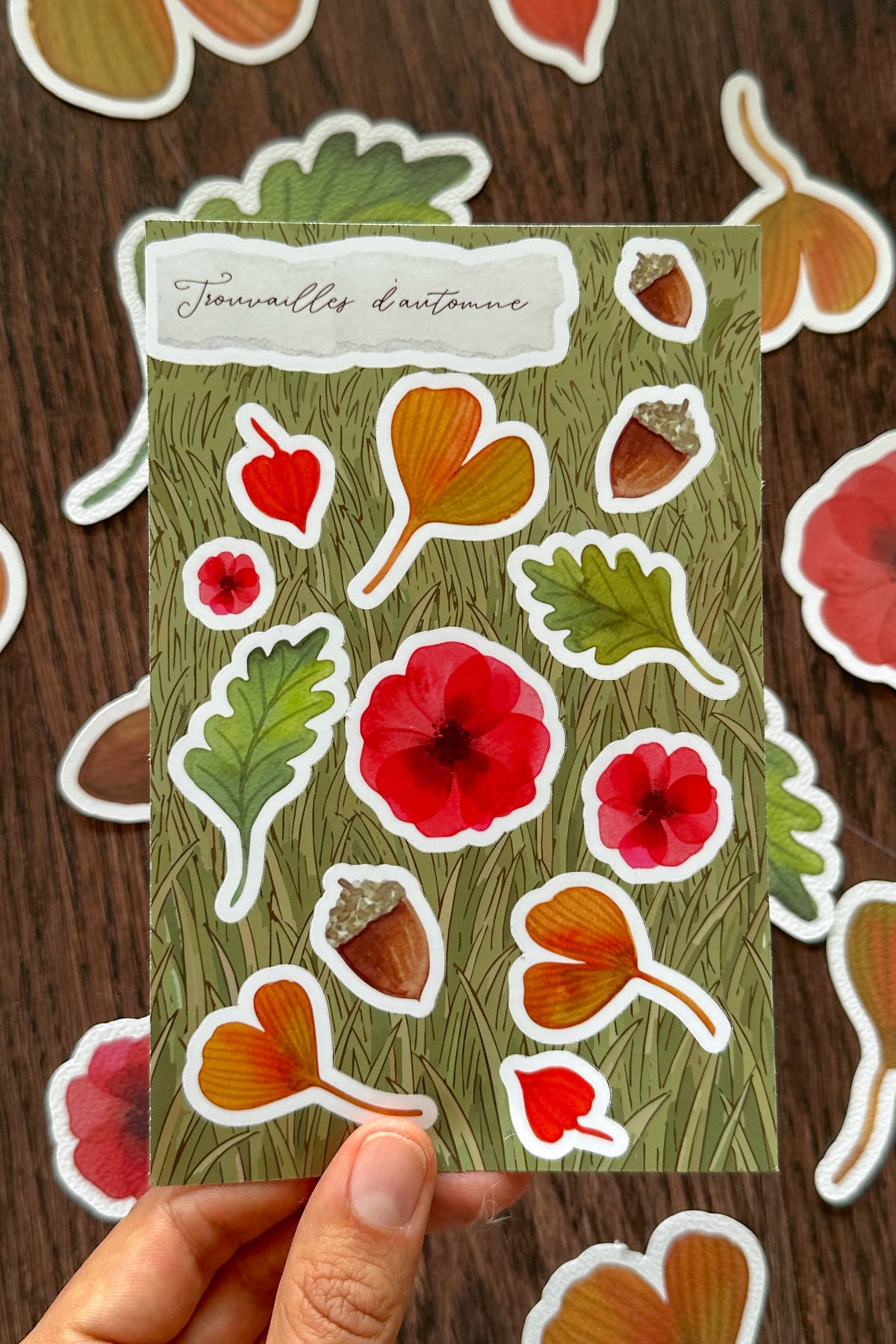 Planche de Stickers Trouvailles d'Automne