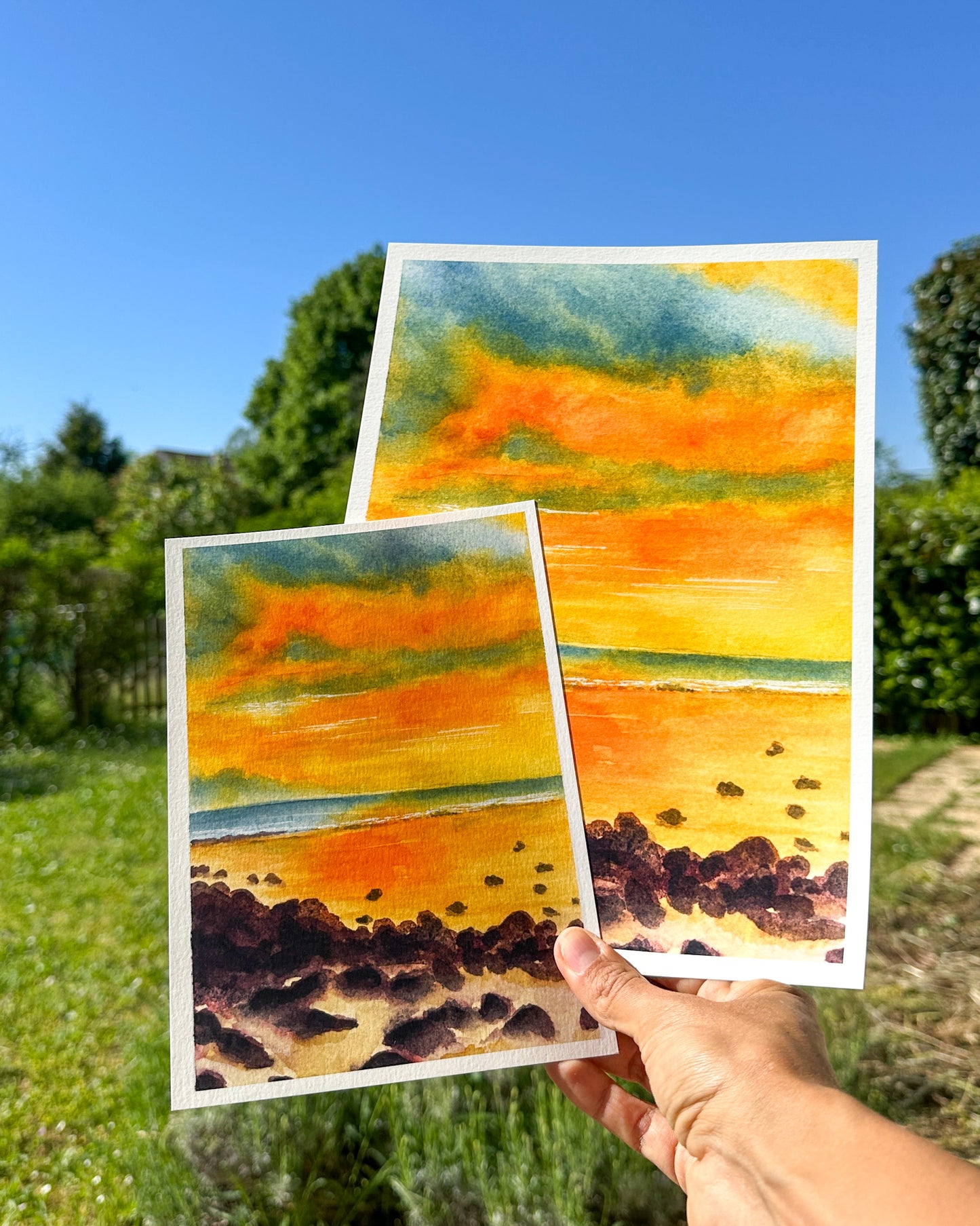 Coucher de Soleil à l'Étang Salé