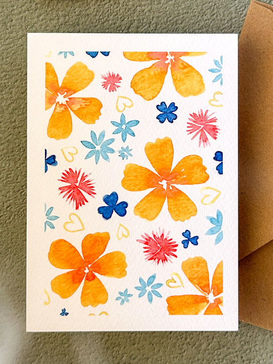 Fleurs ambre