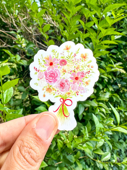 Sticker bouquet champêtre