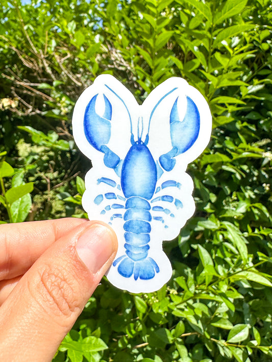 Sticker homard bleu