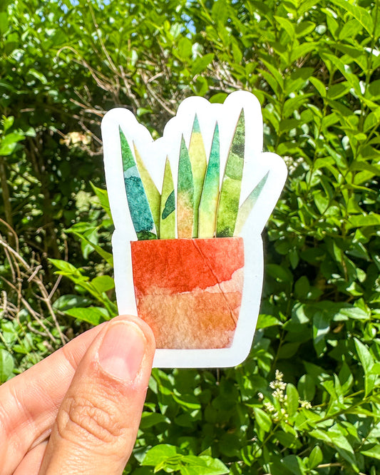 Sticker plante en pot