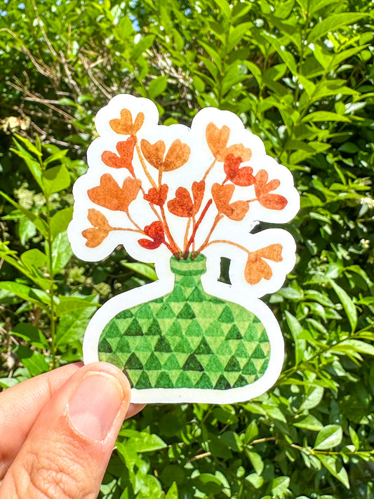Sticker Gingkos en pot