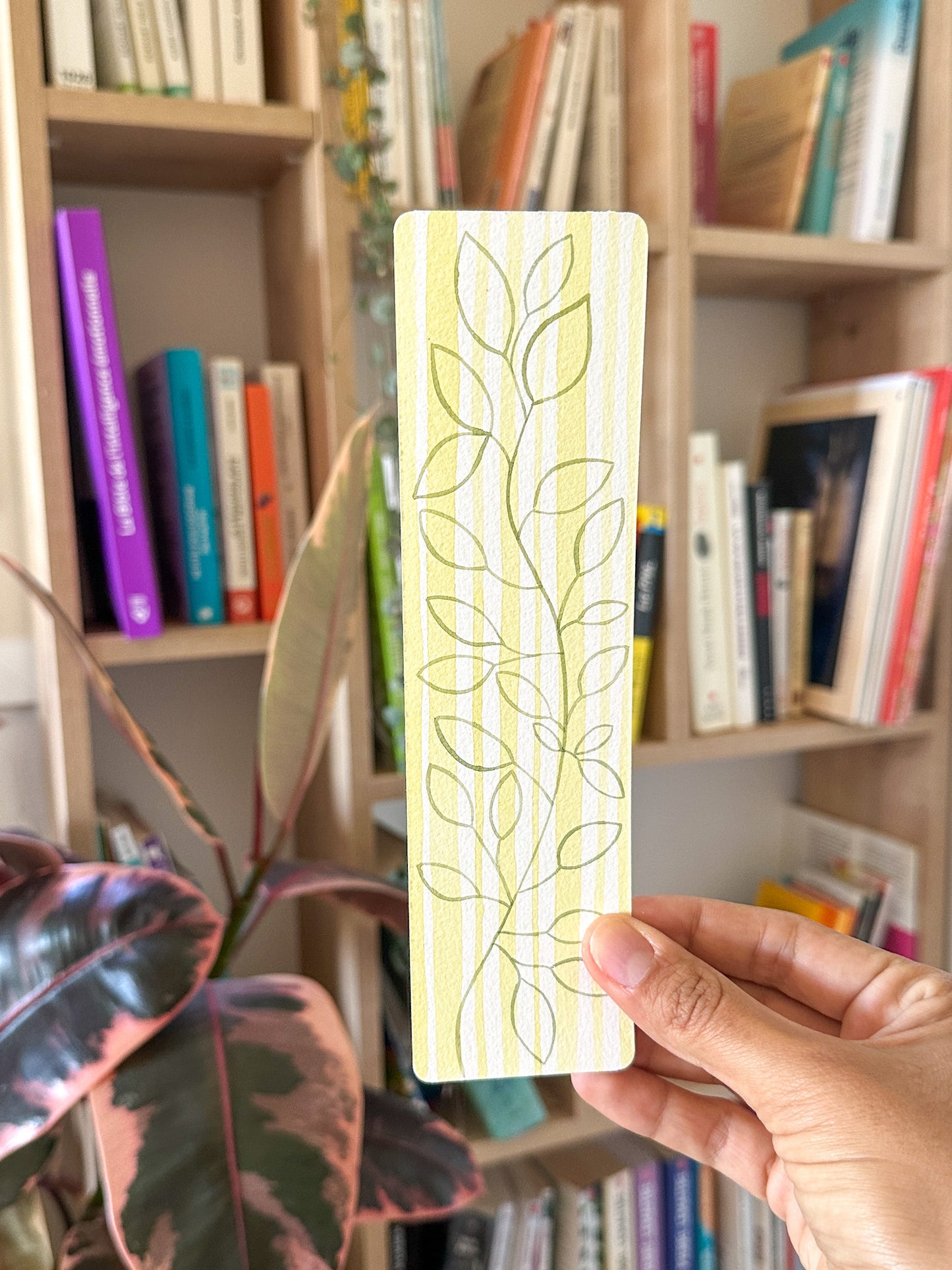 Marque-pages original : feuillage fin