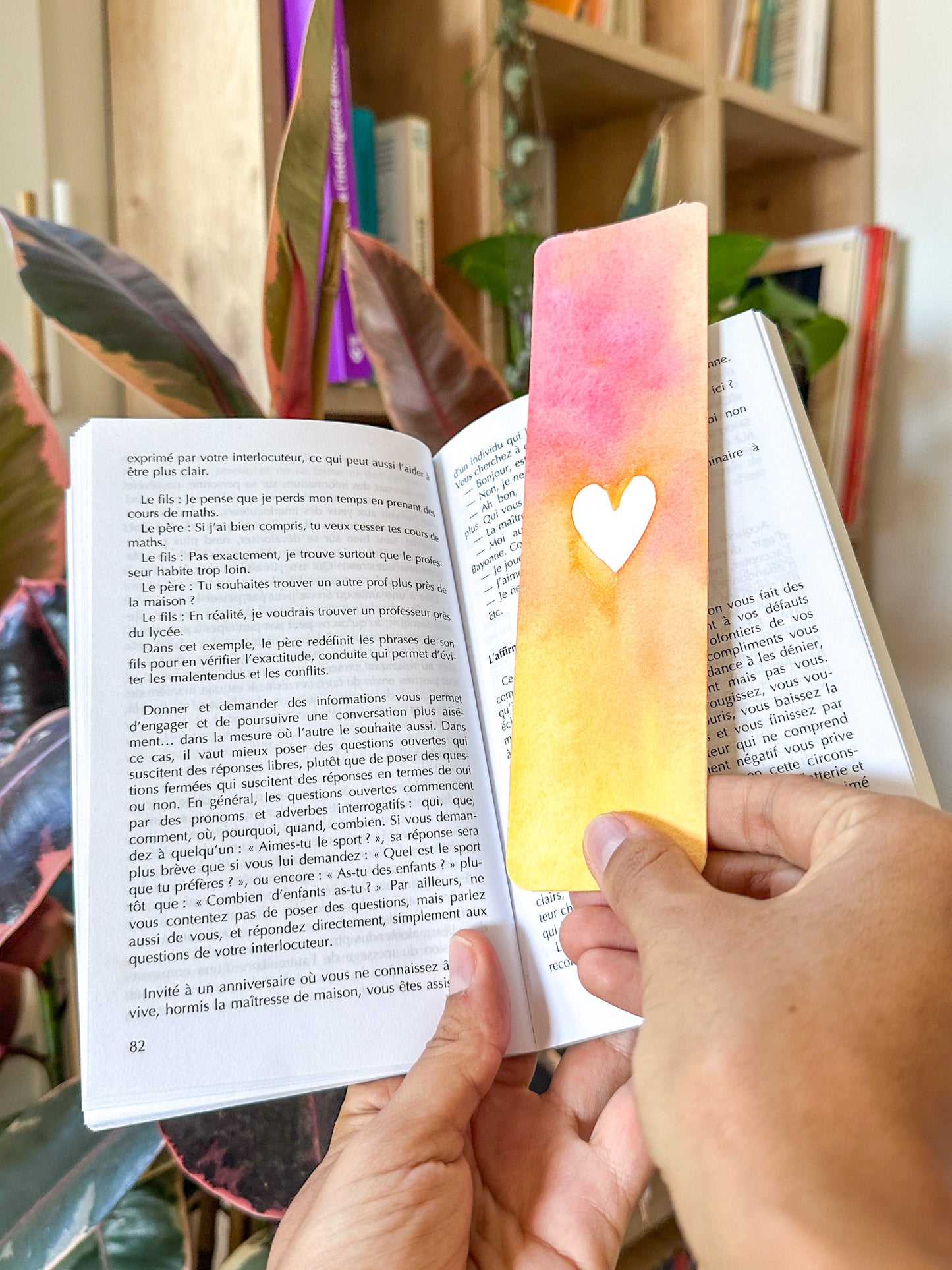 Marque-pages original : Fusions & coeur blanc
