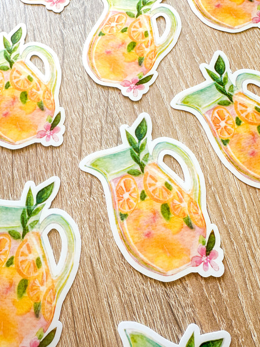 Sticker pichet de citronnade